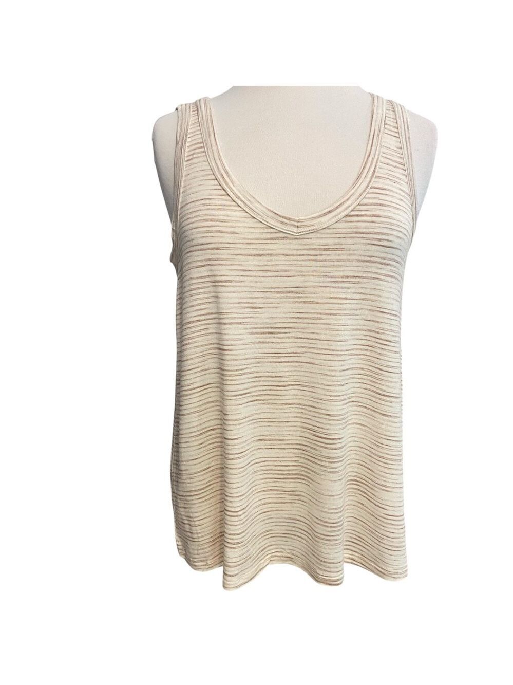 NWT OldNavy camisole creek & maroon brown  lightweight rayon blend V neck medium